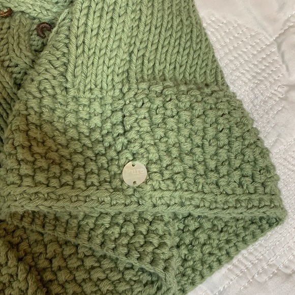 Pure Hand-Knit Cotton Cardigan, M/L - Picture 8 of 8